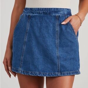 VICI Dawson Denim Skort
